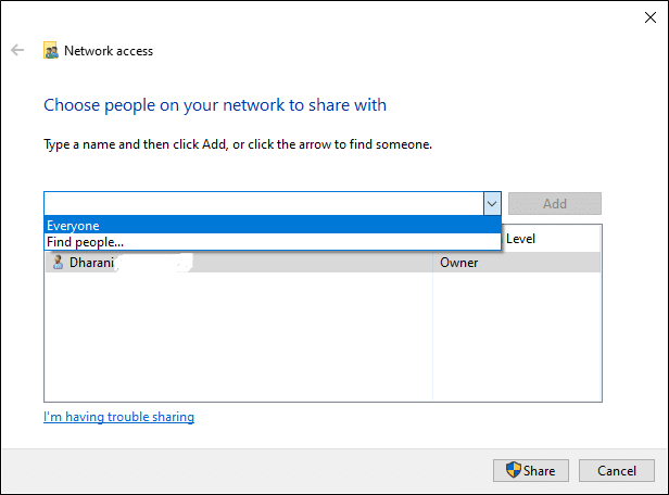 Windows 10 파일 공유가 작동하지 않는 문제 수정