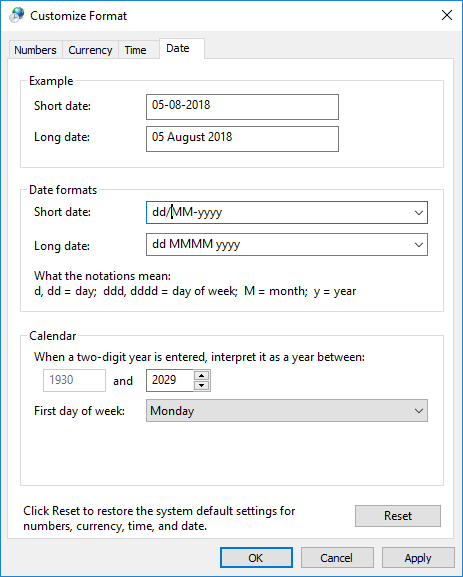 Comment modifier les formats de date et d'heure dans Windows 10