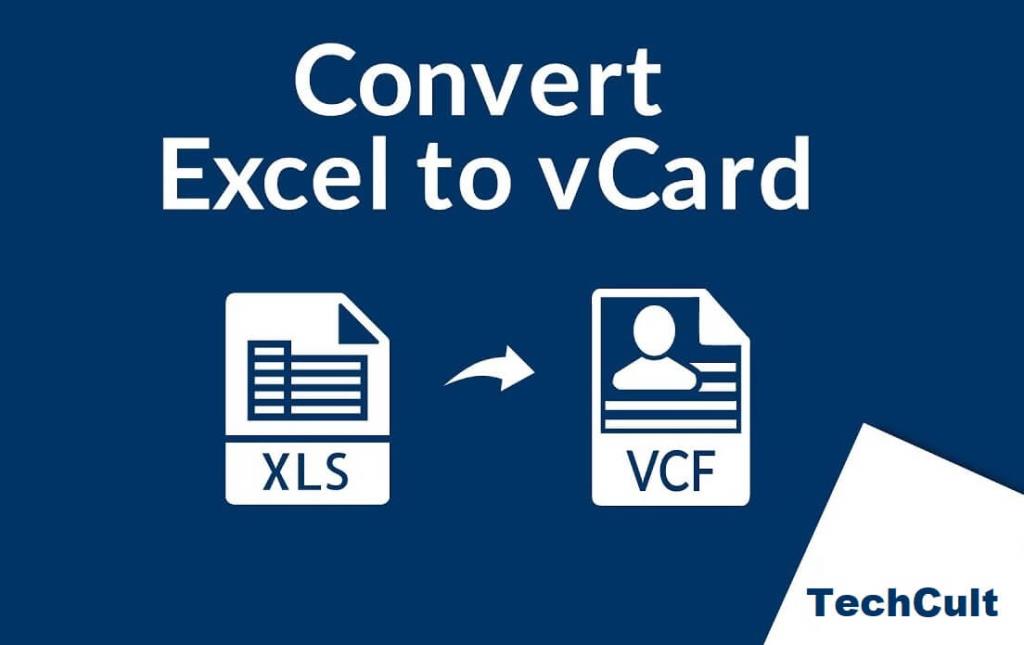 Comment convertir un fichier Excel (.xls) en fichier vCard (.vcf) ?