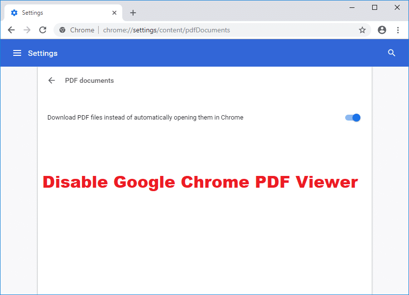 Come disattivare il visualizzatore PDF di Google Chrome