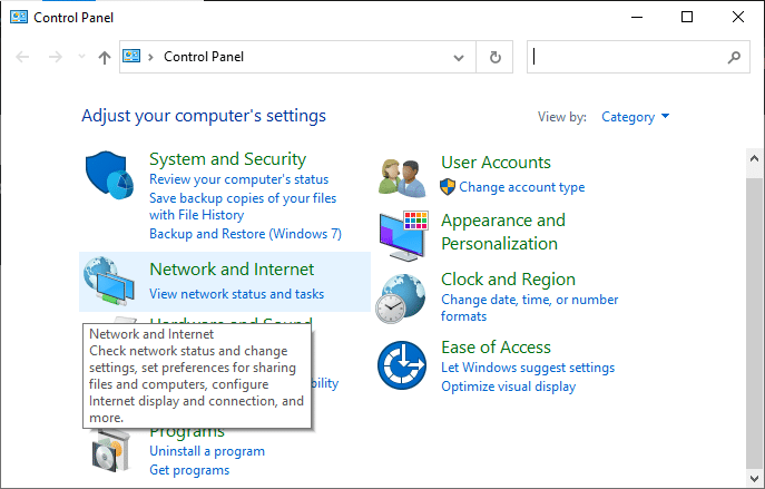 Windows 10 파일 공유가 작동하지 않는 문제 수정