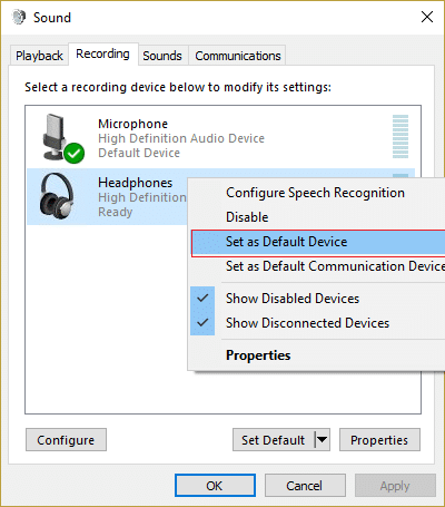 كيفية إصلاح سماعات الرأس لا تعمل في نظام التشغيل Windows 10