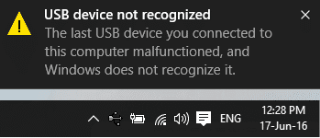 Perbaiki Perangkat USB Tidak Dikenal di Windows 10