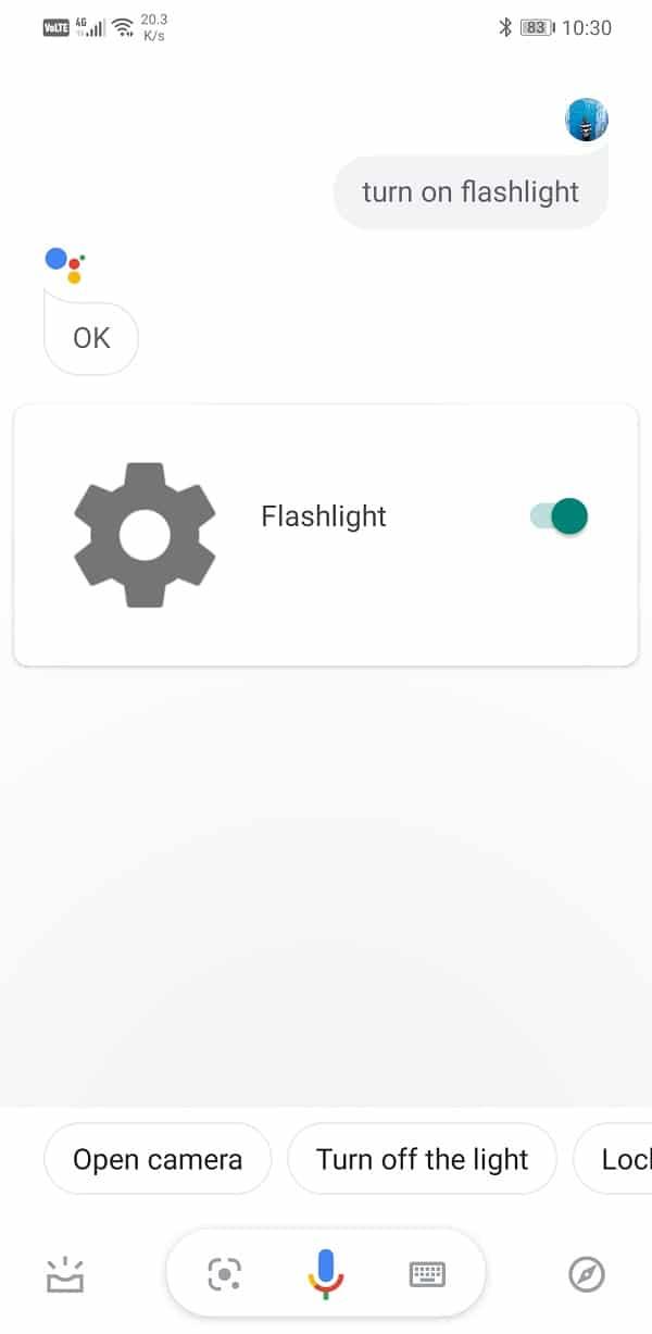 Google Asistan Kullanarak Cihaz El Feneri Nasıl Açılır