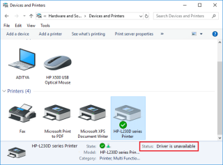 Fix Printer Driver nu este disponibil pe Windows 10