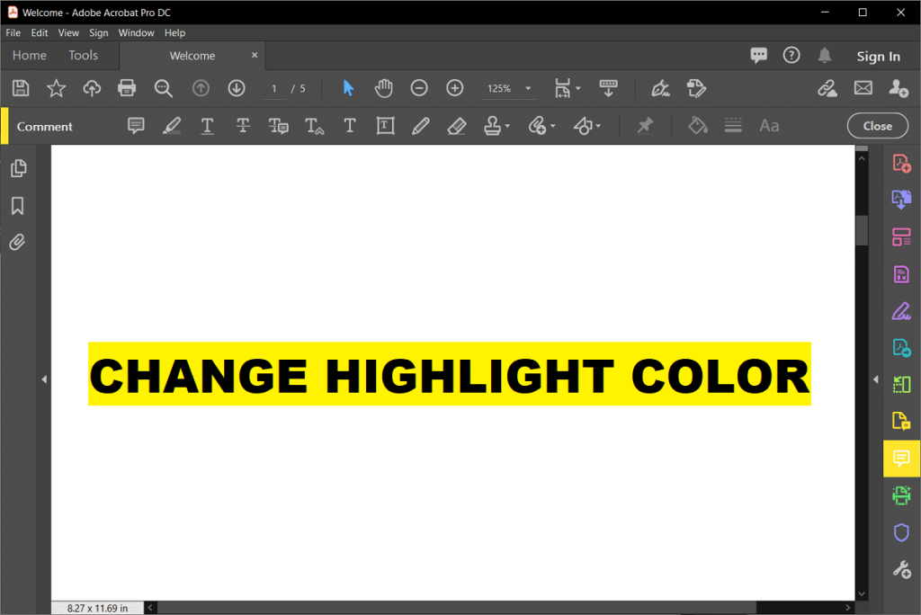 Как изменить цвет выделения в Adobe Acrobat Reader
