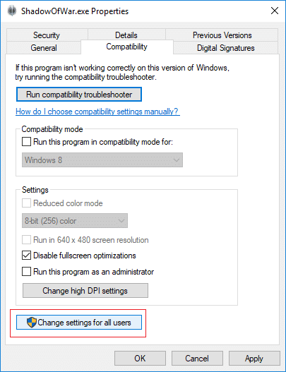 Comment désactiver les optimisations plein écran dans Windows 10