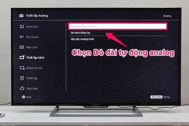 Cara menyetel saluran TV Sony R550C