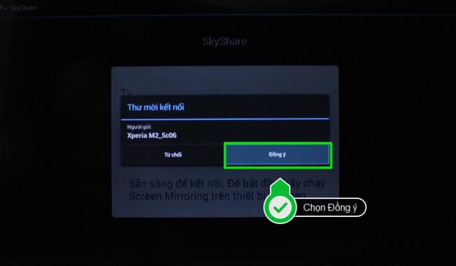 How to mirror the image from your phone or tablet on Skyworth Smart TV