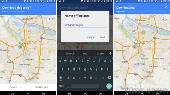Google Maps offline on Android device