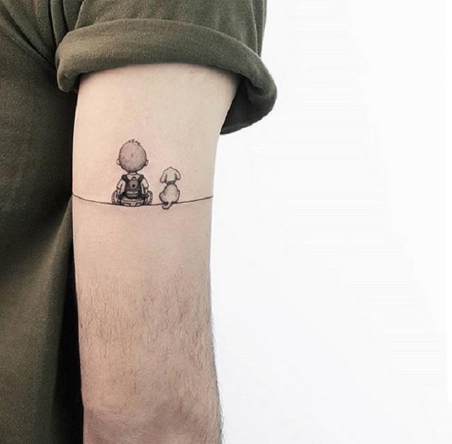 Collection of tattoo patterns express loneliness