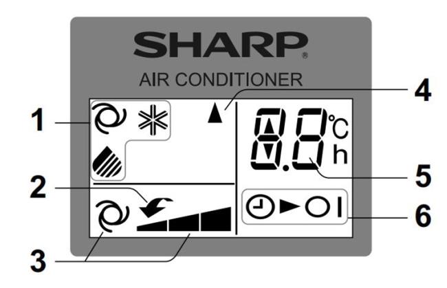 How to use Sharp air conditioner remote