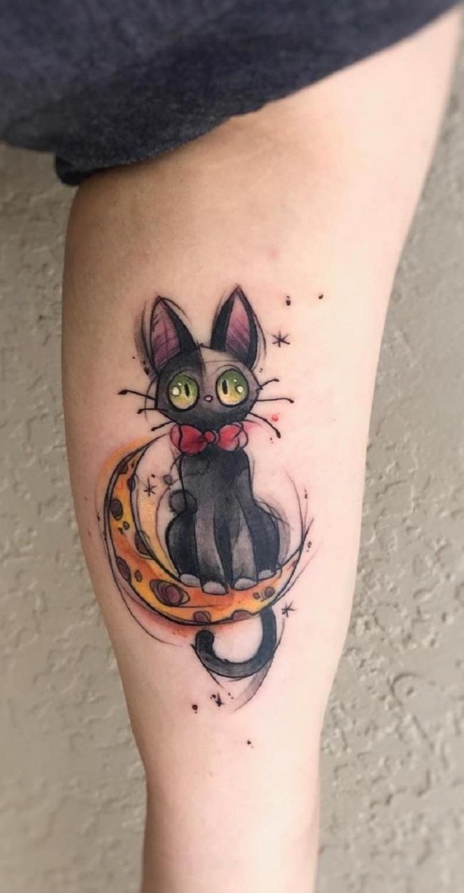 Collection de tatouages ​​de chat mignon irrésistible mignon