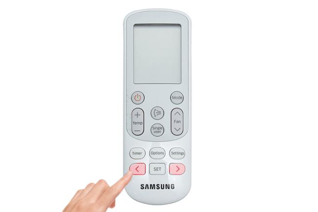 How to use Samsung air conditioner remote