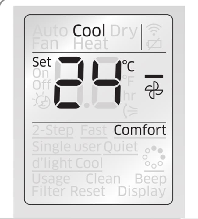 How to use Samsung air conditioner remote