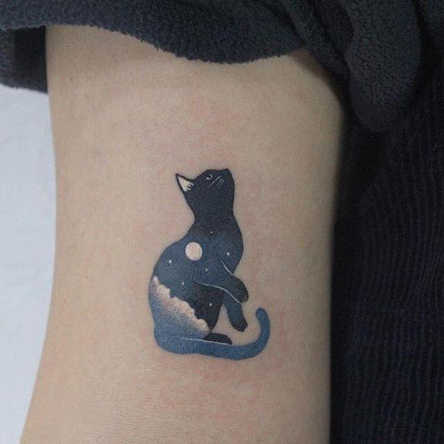 Collection de tatouages ​​de chat mignon irrésistible mignon