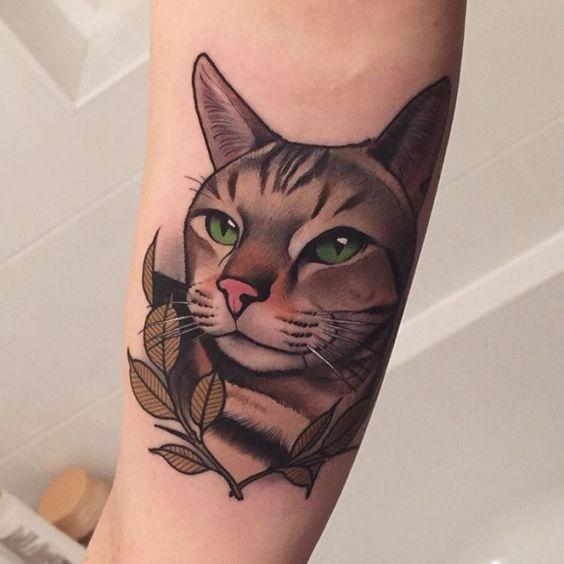 Kolekcja ślicznych, nieodpartych tatuaży z uroczymi kotami