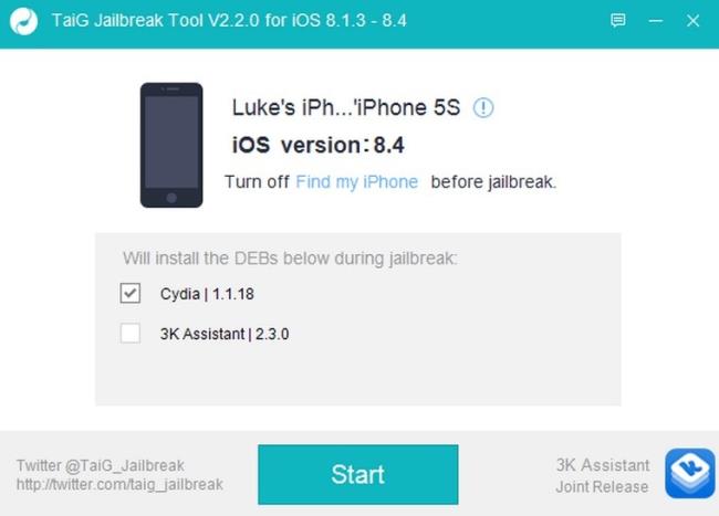 [IOS Tip] How to Jailbreak iOS 8.4 using TaiG