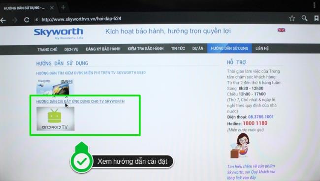 Cara mengunduh aplikasi eksternal di Smart TV Skyworth dengan file apk (bagian 1)