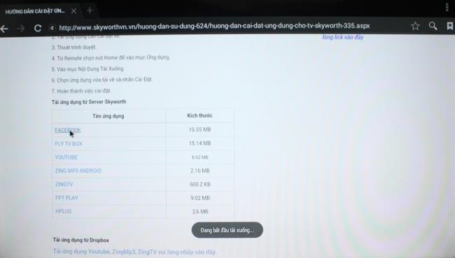 Cara mengunduh aplikasi eksternal di Smart TV Skyworth dengan file apk (bagian 1)