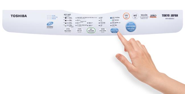 Cara menggunakan panel kawalan mesin basuh Toshiba AW-A800SV