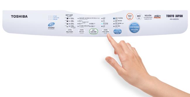 Cara menggunakan panel kawalan mesin basuh Toshiba AW-A800SV