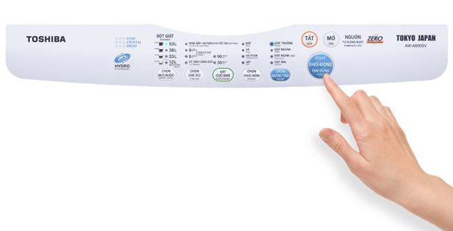 Cara menggunakan panel kawalan mesin basuh Toshiba AW-A800SV