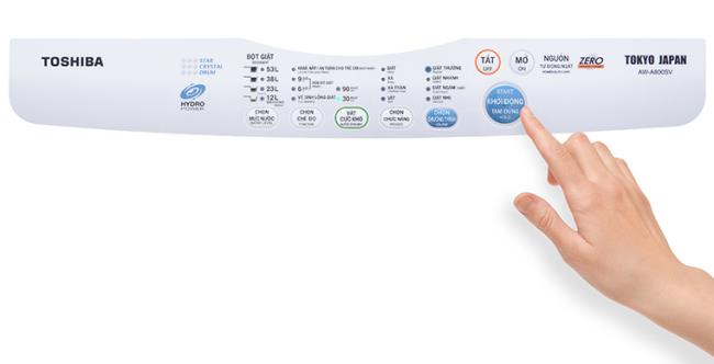 Cara menggunakan panel kawalan mesin basuh Toshiba AW-A800SV