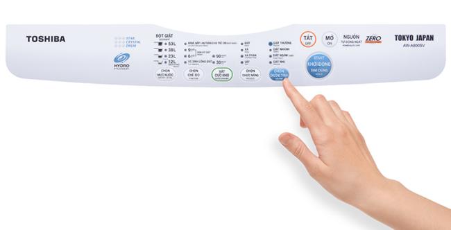 Cara menggunakan panel kawalan mesin basuh Toshiba AW-A800SV