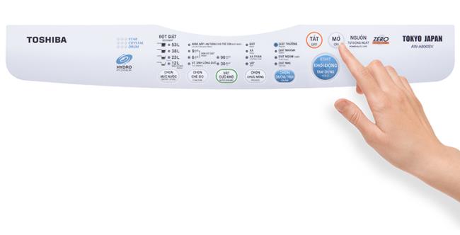 Cara menggunakan panel kawalan mesin basuh Toshiba AW-A800SV