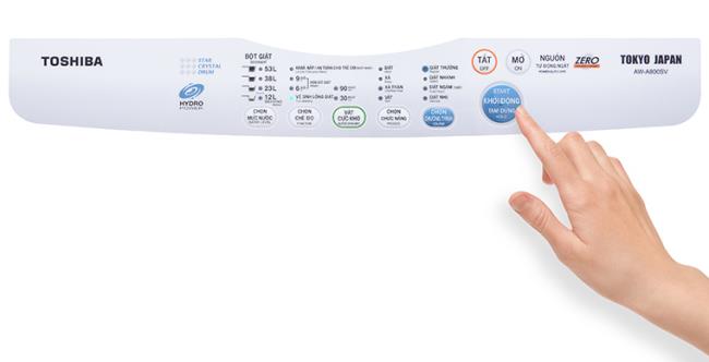 Cara menggunakan panel kawalan mesin basuh Toshiba AW-A800SV