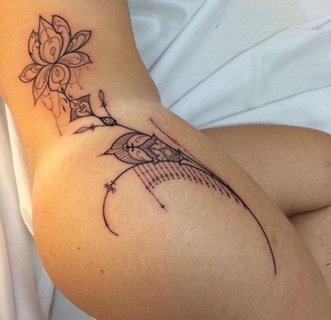 Koleksi tato di pinggang untuk wanita penuh seksi dan menggoda