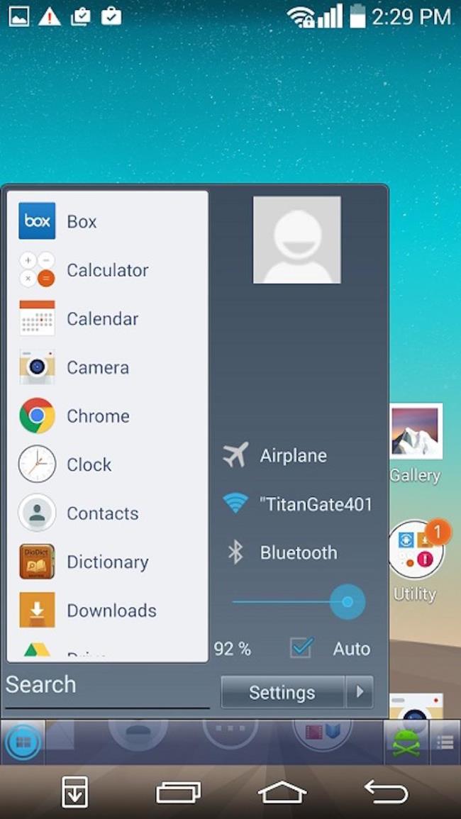 How to create a Star Menu of Windows 8 on an Android device