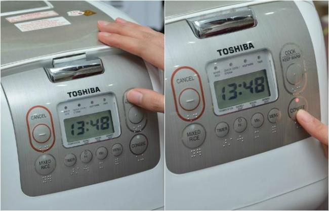 Cara memasak bubur dengan rice cooker listrik Toshiba