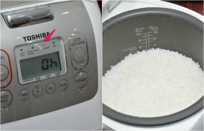 Cara memasak nasi dengan rice cooker elektronik Toshiba