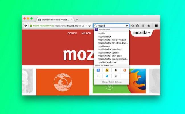 Firefox yeni bir arama arayüzü sunuyor