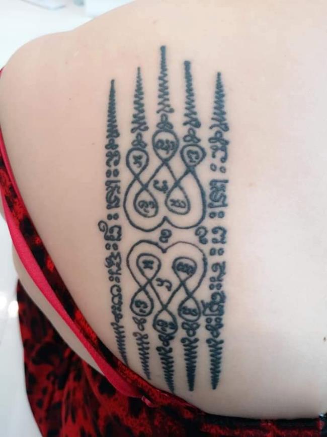 Collection of Thai amulet tattoo patterns that most people choose to tattoo