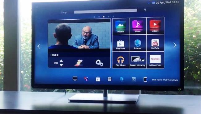 What's so interesting about the Android operating system on Toshiba TVs?