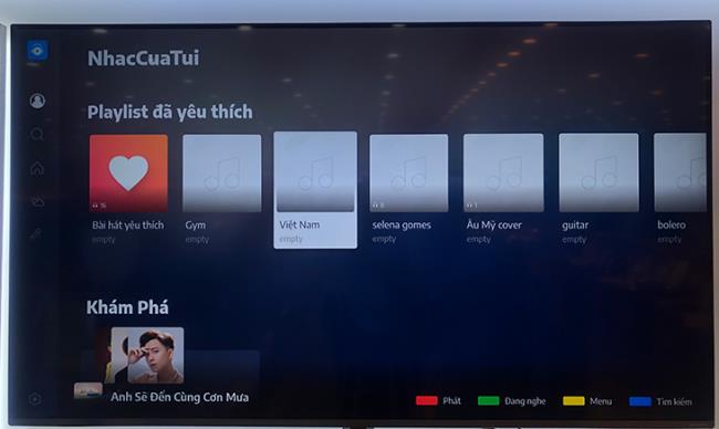 Comment utiliser l'application NhacCuaTui sur le système d'exploitation LG Smart TV WebOS
