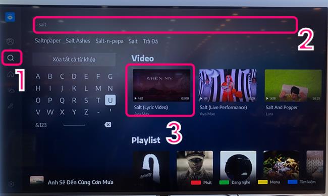 Comment utiliser l'application NhacCuaTui sur le système d'exploitation LG Smart TV WebOS