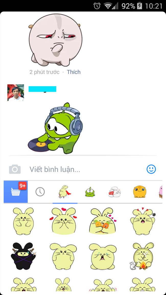 Facebook has allowed comments with stickers