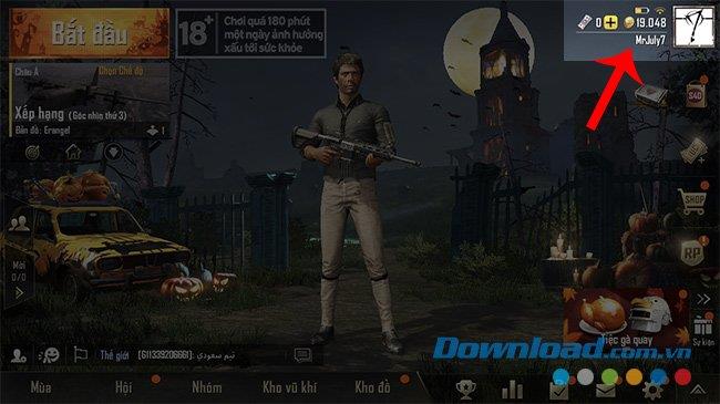 PUBG Mobile account to PUBG Mobile VN