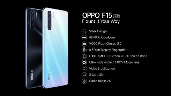 Lancio di Oppo F15, uno smartphone a basso costo con una fotocamera da 48 MP