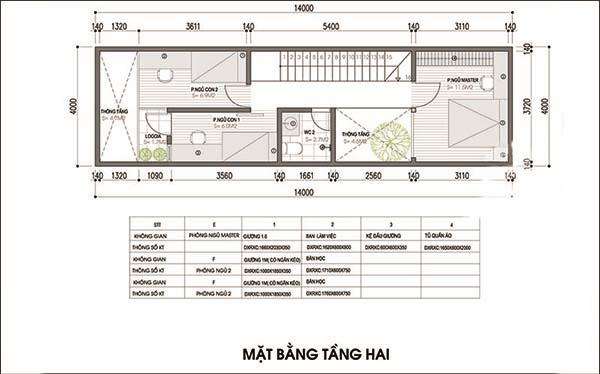 Design consulting 56m² house with small landscape for green space