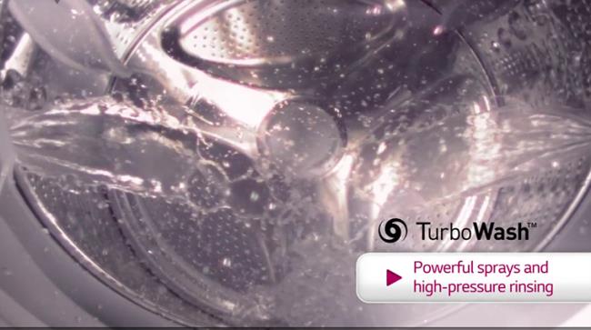 Learn about Turbo Wash technology on LG washing machines