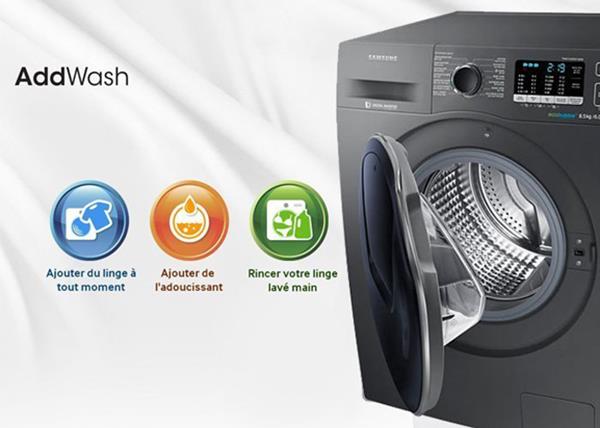 Steam washing technology on the Samsung AddWash washing machine