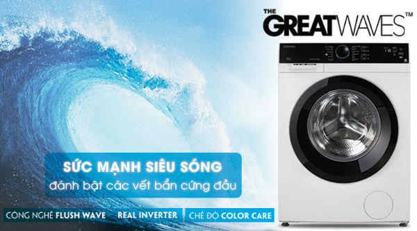 New GREATWAVES washing technology for Toshiba horizontal cage washing machines