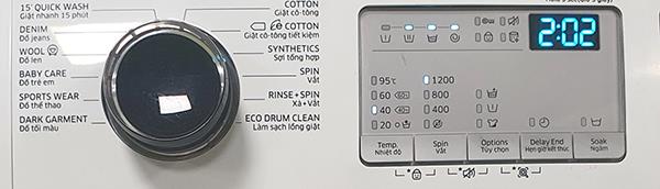 How to schedule the washing on Samsung's horizontal drum washing machine