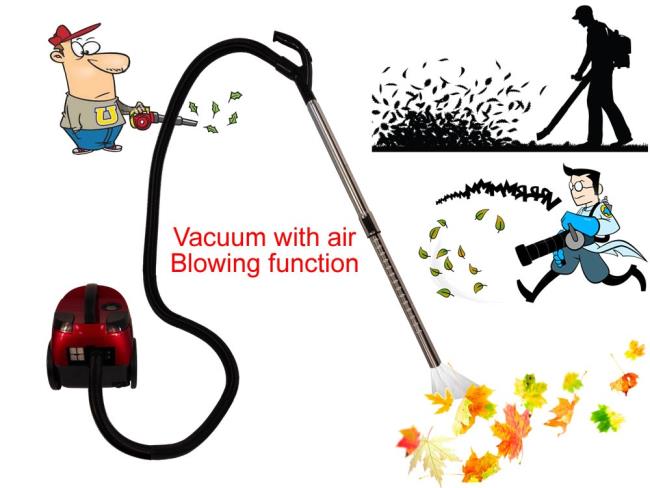 Learn about the vacuum cleaner blow function