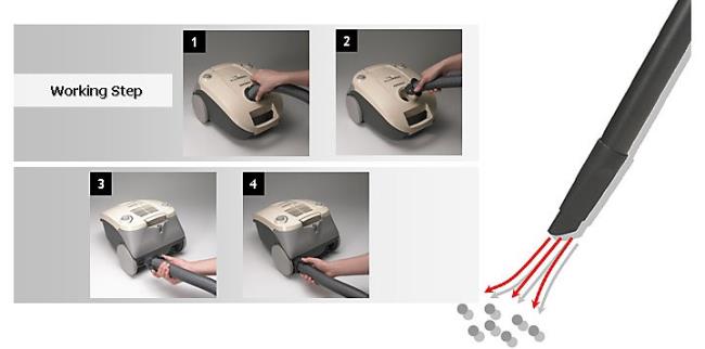 Learn about the vacuum cleaner blow function